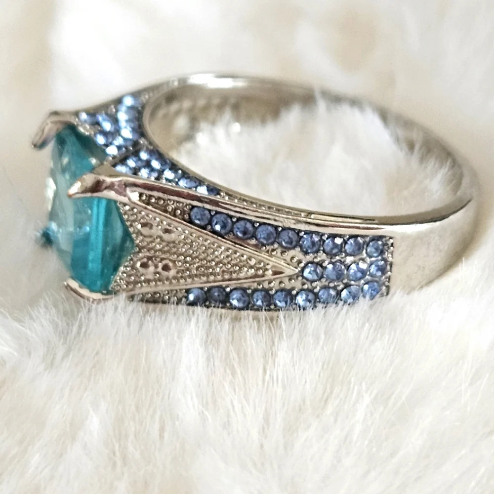 💍 Gorgeous Sterling Silver 925 & Gemstone Ring - Picture 3 of 5